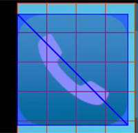 Phone.app icon split into tiles