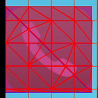 Tiles further split into triangles